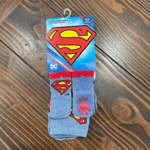 5/$20 NEW 6Pc Matching Dog & Dog Owner Superman Socks Set-Super-Man